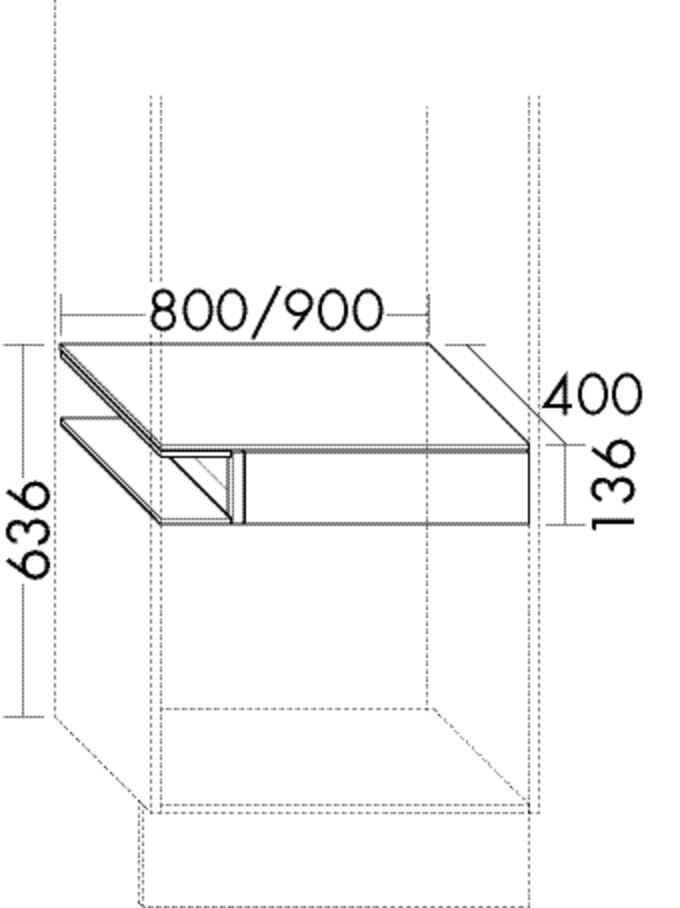 Burgbad Innnenschubkasten rc40 System PG2 136x900x400 Sand Hochglanz, ACGX090LF4005 ACGX090LF4005 Image