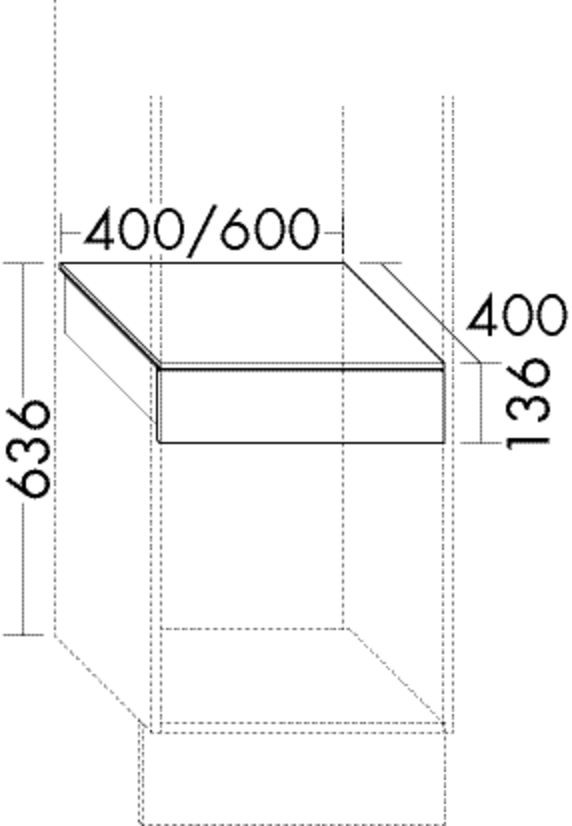 Burgbad Innnenschubkasten rc40 System PG2 136x600x400 Trend- oder RAL-Farbe HGL, ACGV060LF4033 ACGV060LF4033 Image