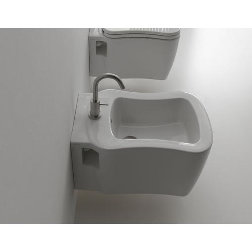 Axa one Serie Nutty Wand-Bidet mit 1 Hahnloch, B: 370, T: 570 mm, weiss glänzend 17020