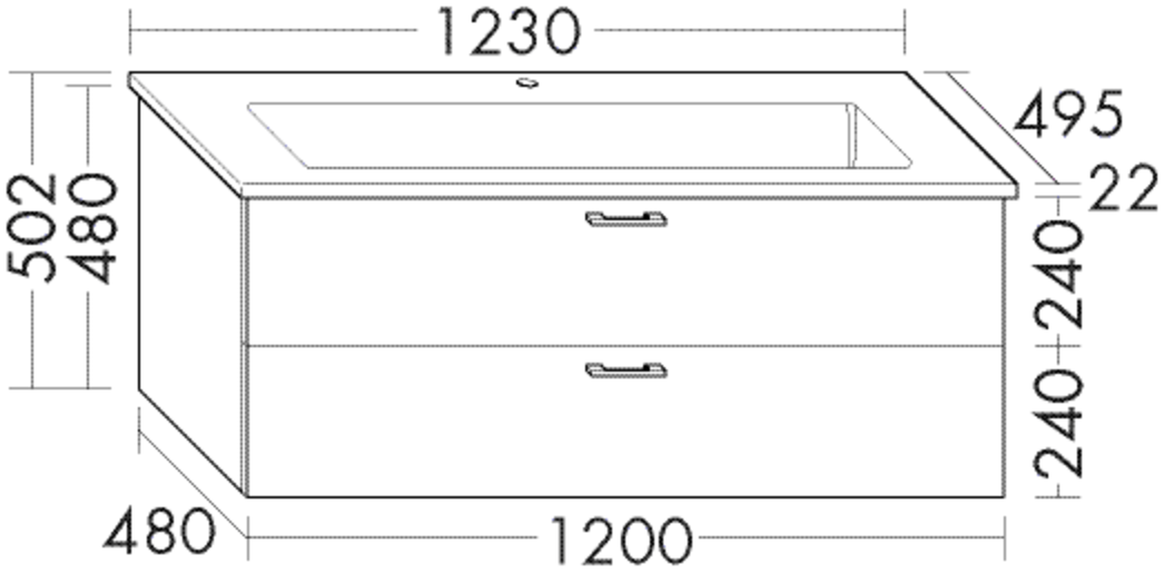 Burgbad Keramik Waschtisch-Set Sys30 PG4 Sana Schilf Ultramatt/Alpinweiss, SFAL123F5768C0001 SFAL123F5768C0001 Image