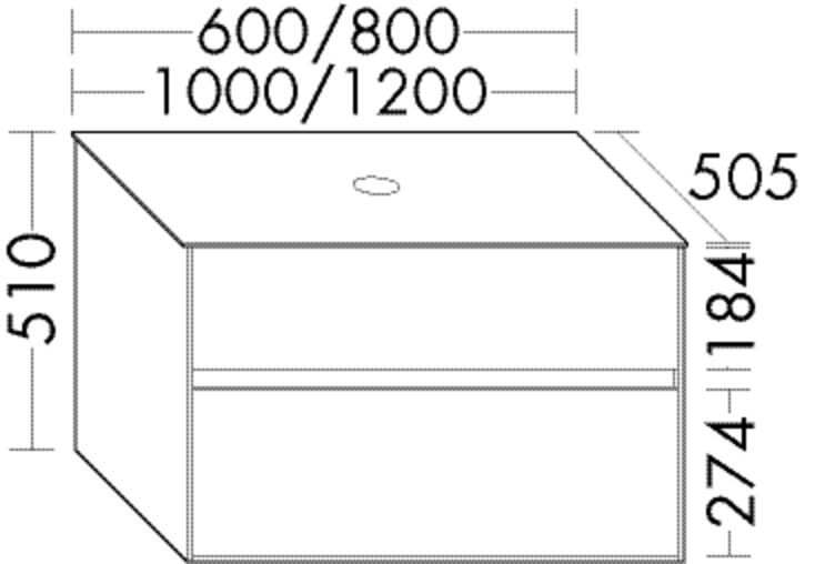 Burgbad Waschtischunterschrank rc40 Maple Natural/Maple Natural, SGBH120F4614A0342 SGBH120F4614A0342 Image
