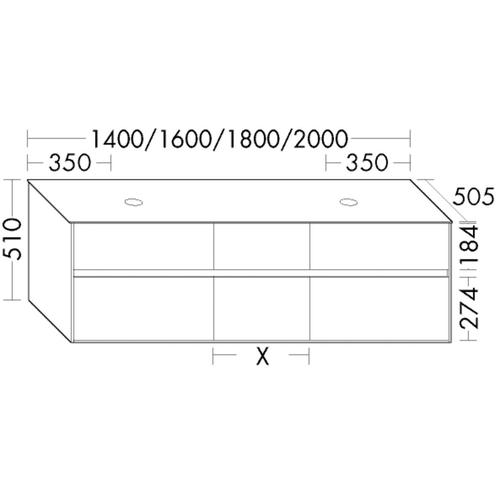 Burgbad Waschtischunterschrank rc40 Solitaire Matt Weiß Matt/Weiß Matt, SGBO160F4500A0066 SGBO160F4500A0066