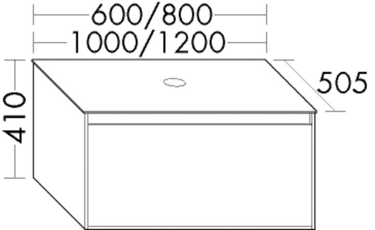 Burgbad Waschtischunterschrank rc40 Solitaire Matt Grau Matt/Lichtgrau Matt, SGBW060F4510A0126 SGBW060F4510A0126 Image
