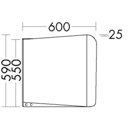 Burgbad Leuchtspiegel Badu 590x600x25 Graphit Softmatt, SIIT060RF3967 SIIT060RF3967