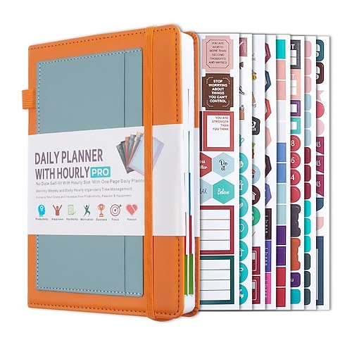 Tagesplaner Notizbuch Produktivitätsplaner Wochenplaner Monatsplaner Terminkalender To-Do-Liste Notizbuch A5 Größe 1 Stück Image