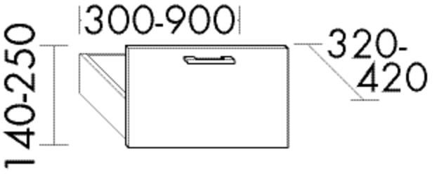 Burgbad Schublade Sys30 PG4 Sana 1000x1000x170 Weiß Ultramatt, SW4580F5765 SW4580F5765 Image