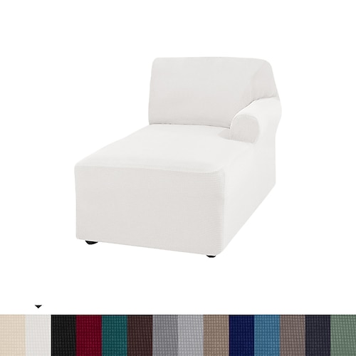 Chaiselongue-Schonbezug, Stretch-Luxus-Stuhlbezüge für das Wohnzimmer, Chaiselongue-Schonbezug mit Doppelarm, Chaiselongue-Schonbezug für die Schlafzimmer-Chaiselongue, weicher Jacquard-Stoff, maschinenwaschbar Image