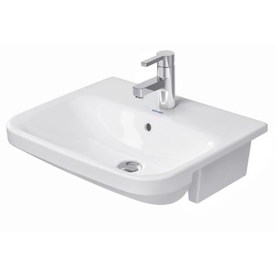 Duravit DuraStyle Halbeinbauwaschtisch Weiß Hochglanz 550 mm - 03755500001 03755500001