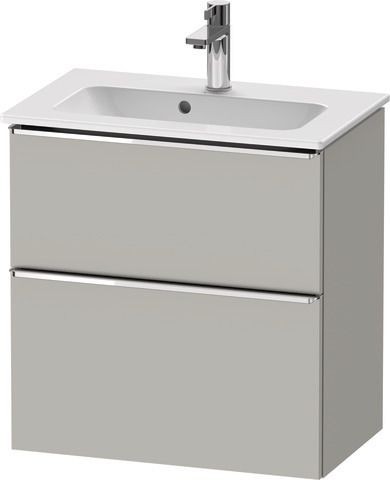 Duravit D-Neo Waschtischunterbau wandhängend Betongrau Matt 610x372x625 mm - DE4368010070000 DE4368010070000 Image
