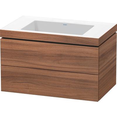 Duravit L-Cube c-bonded Set wandhängend Nussbaum Matt 800x480x500 mm - LC6927N7979 LC6927N7979