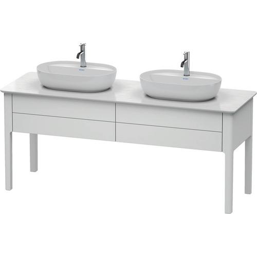 Duravit Luv Konsolenwaschtischunterbau bodenstehend Weiß Seidenmatt 1733x570x743 mm - LU9562B3636 LU9562B3636