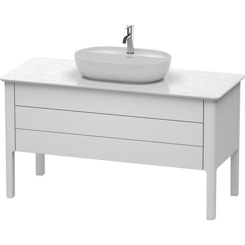 Duravit Luv Konsolenwaschtischunterbau bodenstehend Weiß Seidenmatt 1338x570x743 mm - LU956603636 LU956603636