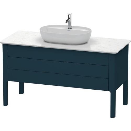 Duravit Luv Konsolenwaschtischunterbau bodenstehend Nachtblau Seidenmatt 1338x570x743 mm - LU9566098 LU956609898