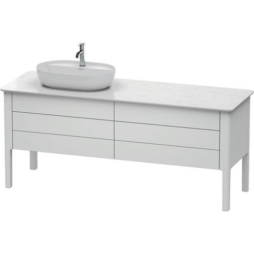 Duravit Luv Konsolenwaschtischunterbau bodenstehend Weiß Seidenmatt 1733x570x743 mm - LU9568L3636 LU9568L3636