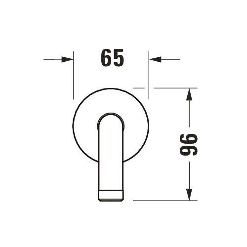 Duravit Brausearm Bronze Gebürstet 65x410x96 mm - UV0670028004 UV0670028004