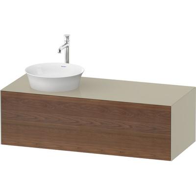 Duravit White Tulip Konsolenwaschtischunterbau wandhängend Amerikanischer Nussbaum & Taupe Matt & Ho WT4977L77H30010