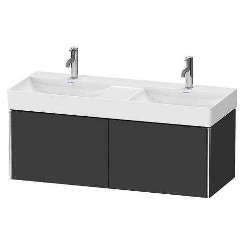 Duravit XSquare Waschtischunterbau wandhängend Graphit Supermatt 1184x460x397 mm - XS4064080800F00 XS4064080800F00