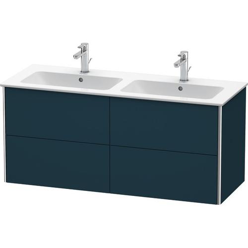 Duravit XSquare Waschtischunterbau wandhängend Nachtblau Seidenmatt 1280x478x560 mm - XS417509898 XS417509898