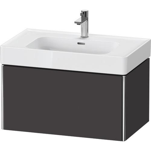 Duravit XSquare Waschtischunterbau wandhängend Graphit Supermatt 784x470x397 mm - XS4279080800E00 XS4279080800E00