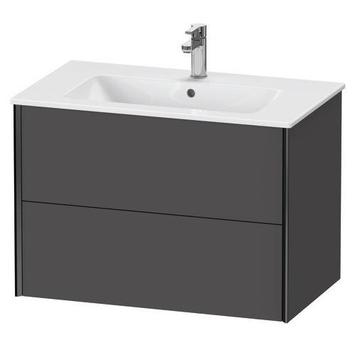 Duravit XViu Waschtischunterbau wandhängend Graphit Matt 810x480x560 mm - XV41260B2490E00 XV41260B2490E00