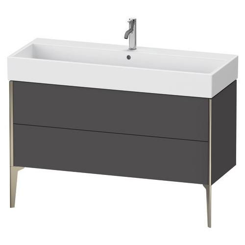 Duravit XViu Waschtischunterbau bodenstehend Graphit Matt 1184x454x493 mm - XV45380B1490E00 XV45380B1490E00