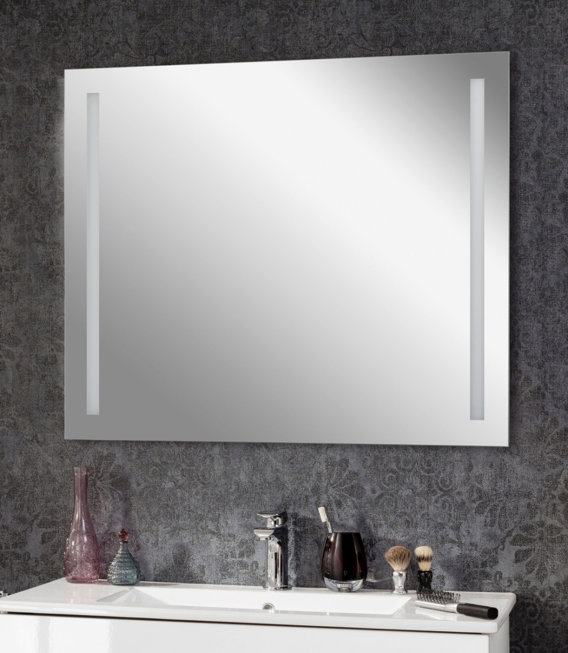 Fackelmann Spiegel MIR 100x75x2 2xLED LINEAR LIGHT, 84505 84505 Image