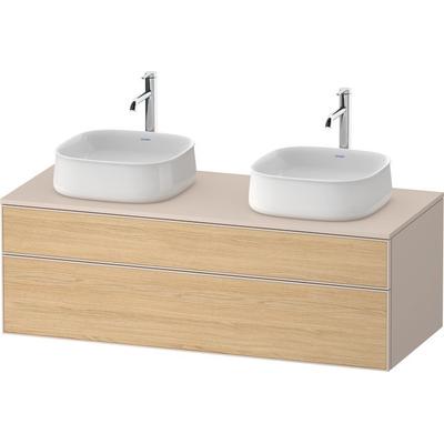 Duravit Zencha Konsolenwaschtischunterbau wandhängend Natur Eiche & Taupe Matt & Supermatt 1300x550x ZE4823B30830000