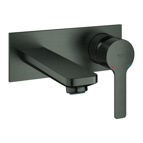 GROHE 2-Loch-WT-Wandbatterie Lineare 19409_1 FMS hard graphite gebürstet, 19409AL1 19409AL1