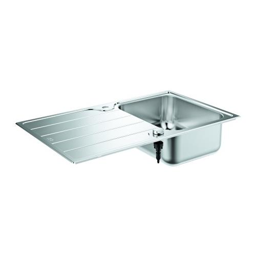 GROHE Edelstahlspüle K500 31571_1 mit 1 Becken Abtropffläche 860x500mm, 31571SD1 31571SD1