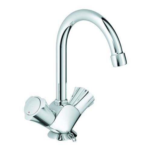 GROHE WT-Einlochbatterie Costa 21337_1 Schwenkauslauf versenkbare Kette chrom, 21337001 21337001