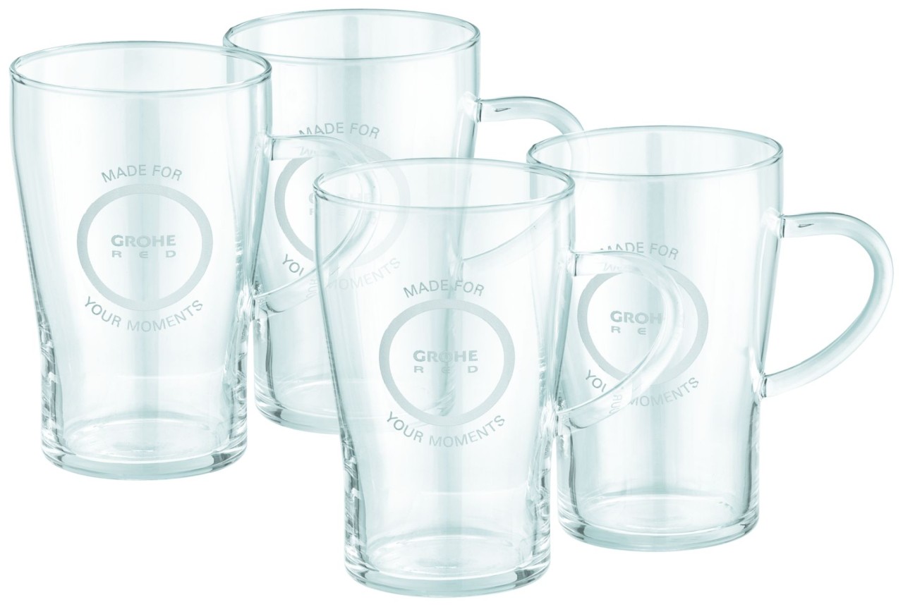 Grohe Red Teegläser 40432 4 Stück Volumen 250 ml, 40432000 40432000 Image
