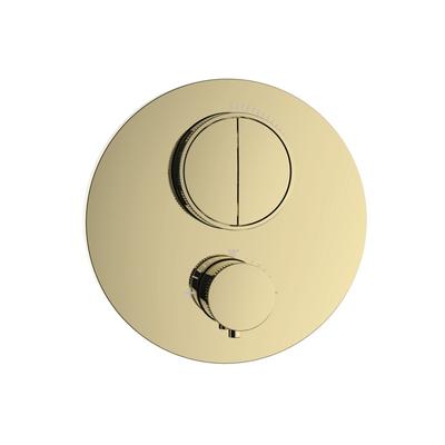 Herzbach LIVING PUSH Thermostat-Farbset 2 Verbraucher rund rund PVD Gold, 30.803050.1.03 30.803050.1.03 Image