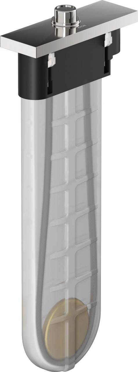 Hansgrohe Wannenrandset sBox square Axor Brushed Black Chrome 28012340 Image