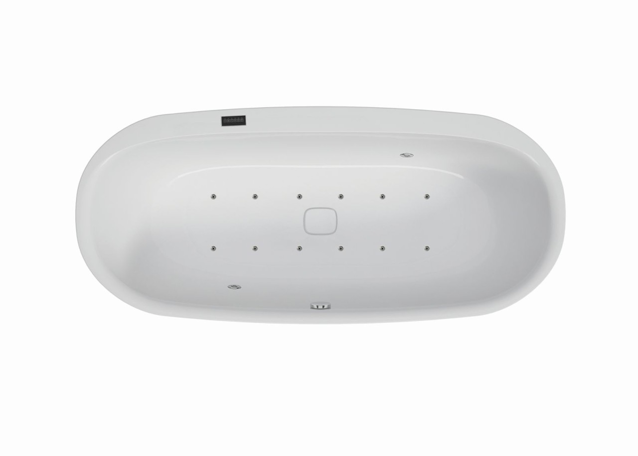 Hoesch Whirlpool iSensi Oval 1800x800 freist. Monolith, iSensi System, Motor re., 3821i.010305001 3821i.010305001 Image