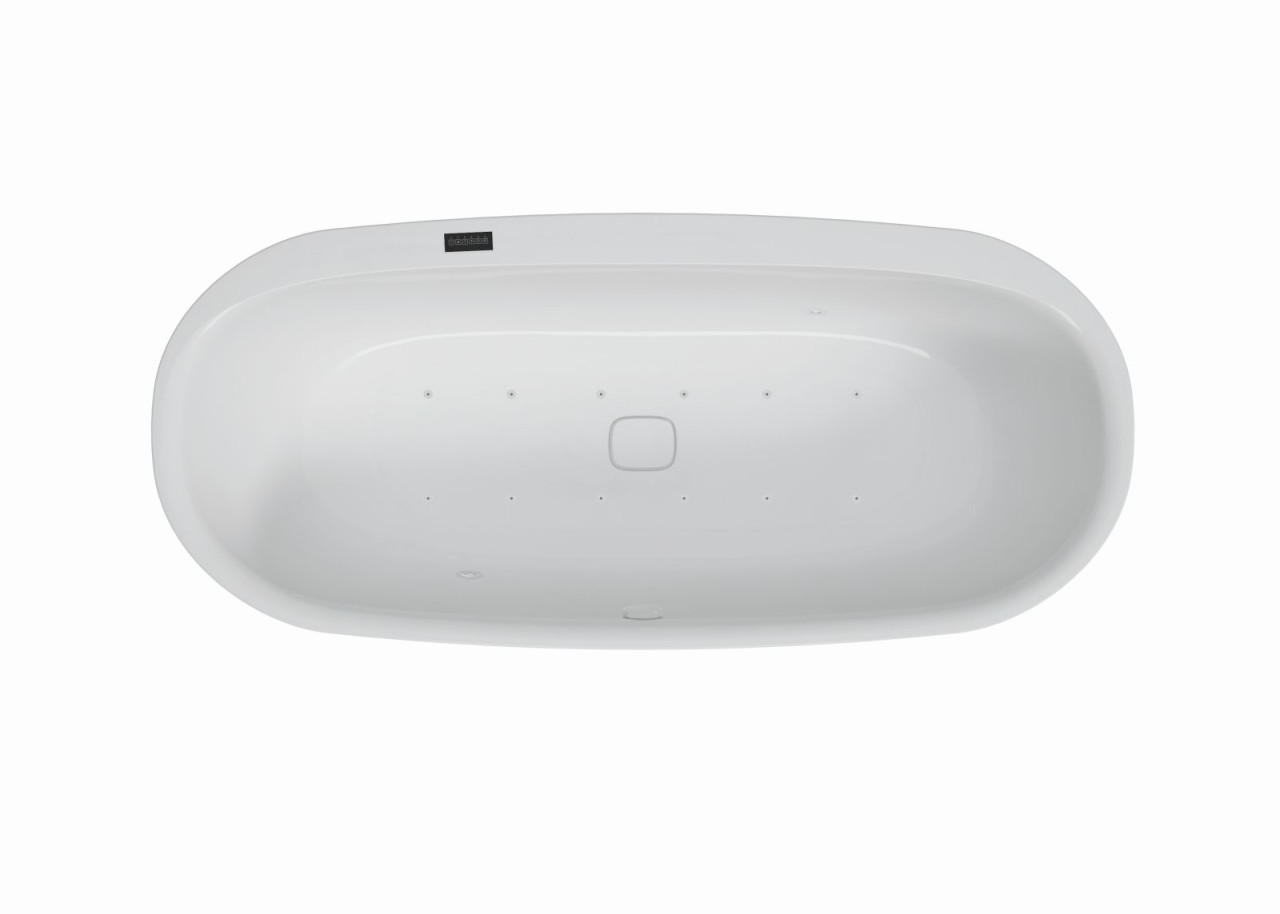 Hoesch Whirlpool iSensi Oval 1800x800 Monolith System iSensi Weiß, BiColor Weiß-Grau, 3821i.11231000 3821i.112310001 Image