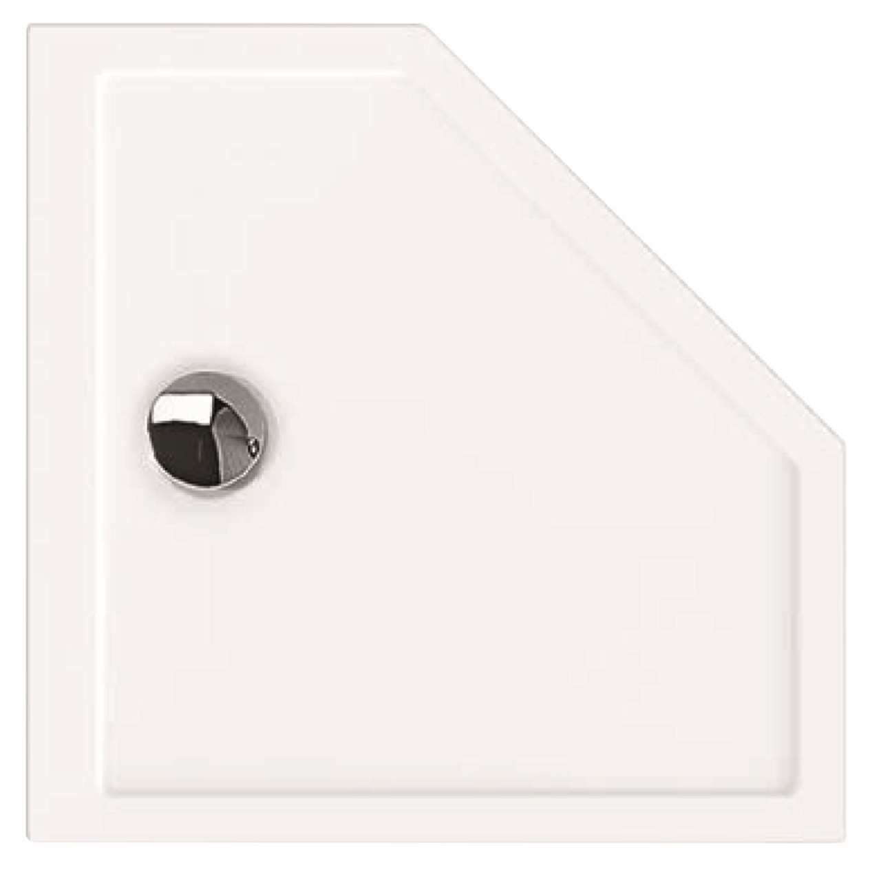 Hoesch Duschwanne Samar Fünfeck 900x900x20, weiß, 4461.010 4461.010 Image