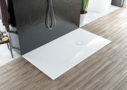 Hoesch Duschwanne Nias geschnitten, 900x900x30 strukturierte Oberfläche, Schiefergrau, 4561CxA.715 4561CxA.715 Image