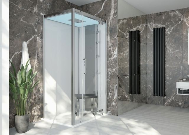 Hoesch DampfbadSensePerience RE 1200x900 re. bodenbündig, Wände Weiß, 531221B.550 531221B.550 Image