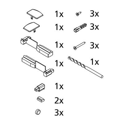 Kermi ZBV2003 Set Montagekleinteile, 2532037 2532037 Image