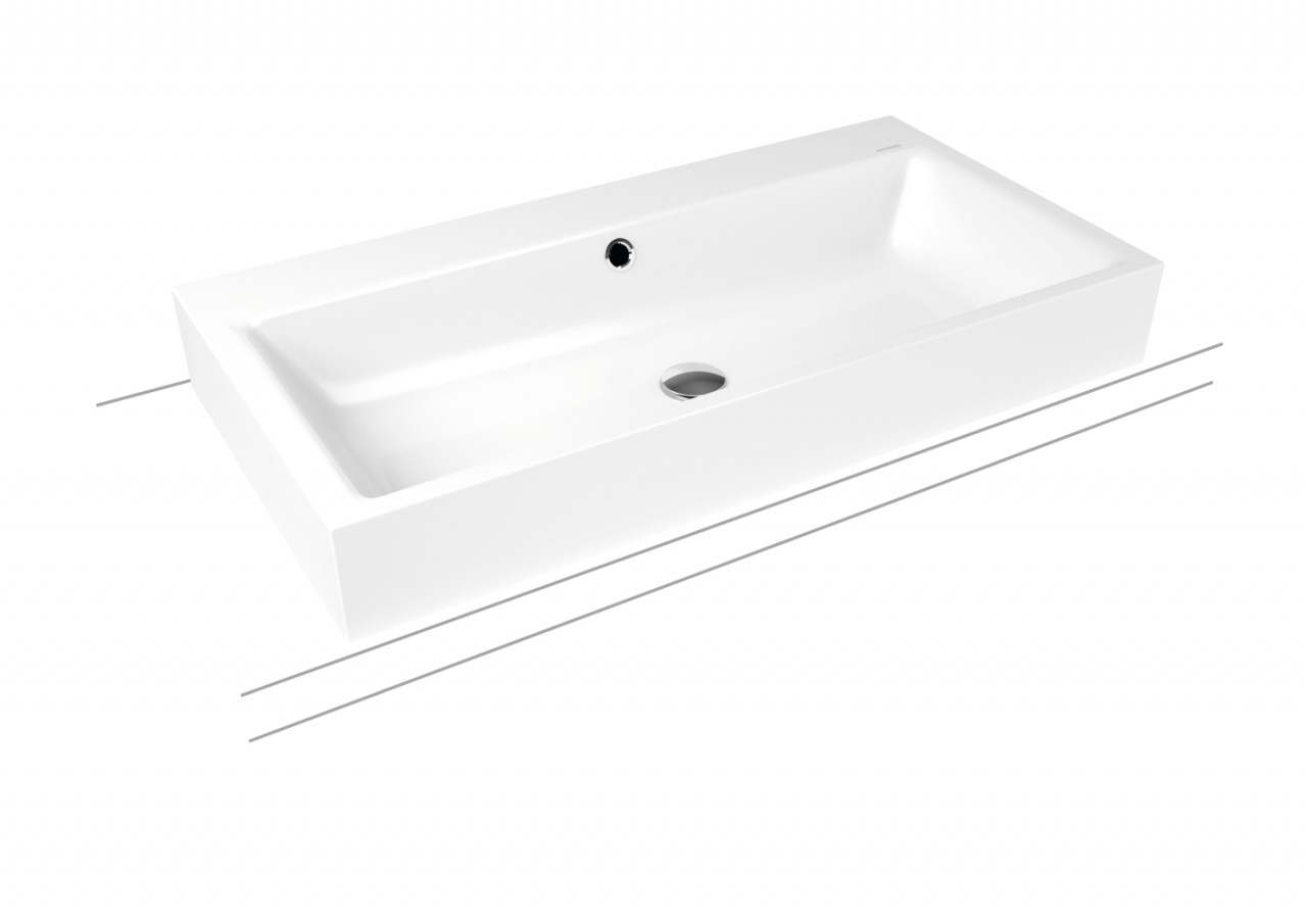 Kaldewei Aufsatzwaschtisch PURO Mod.3158, 900x460, alpinweiß matt,PEFF,AD,m. 1HL 900806013711 Image
