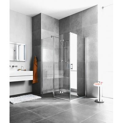 Kermi Eck-Halbteil rechts Diga F2R 1230x1850, silber hochglanz, ESG Opaco mit KermiClean DIF2R12318VYK Image