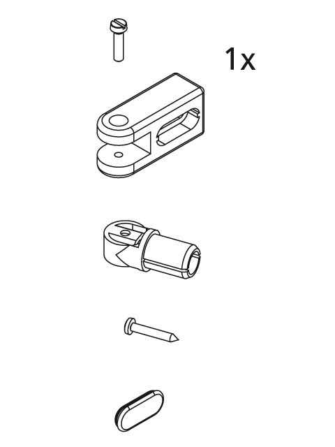 Kermi EBI2033 Set Stabilisierung Wand, weiss, 2534234 2534234 Image