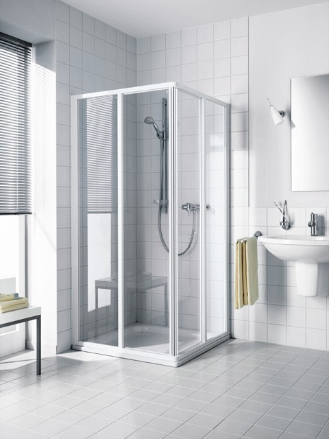 Kermi Eck-Halbteil Ibiza 2000 ED2 0750x1850, weiss, ESG Opaco mit KermiClean, I2ED2075182YK I2ED2075182YK Image