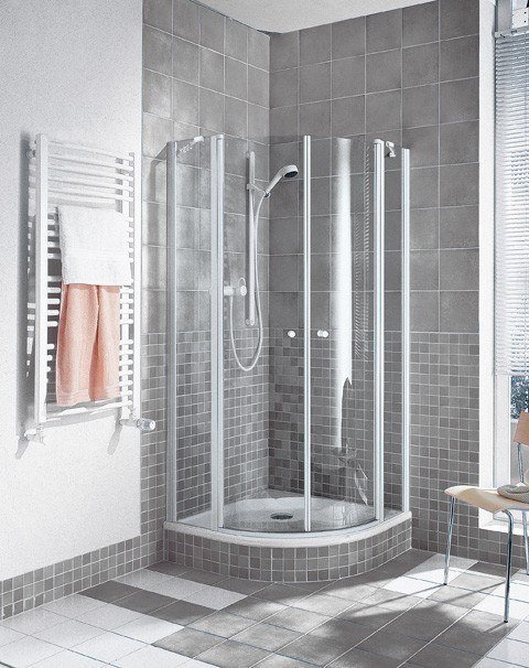 Kermi Viertelkreis Ibiza 2000 O20 V32 x2000, weiss, ESG klar mit KermiClean, I2O20V32202PK I2O20V32202PK Image
