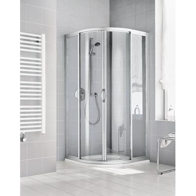Kermi Viertelkreis Ibiza 2000 R53 V22 x1850, silber mattglanz, ESG klar mit KermiClean I2R53V22181PK Image