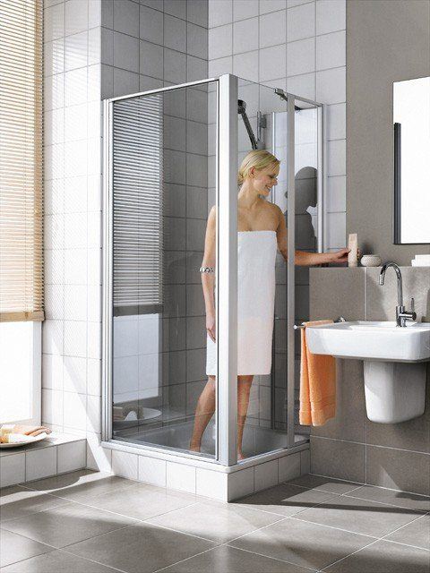 Kermi Seitenwand Ibiza 2000 TGD 1000x2000, silber mattglanz, ESG Opaco, I2TGD100201UK I2TGD100201UK Image