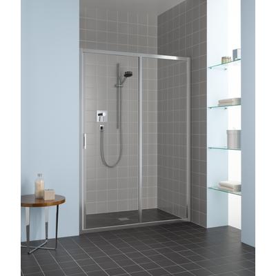 Kermi Gleittür Liga G2R 1550x2000 BV: 1510-1560, silber mattglanz ESG klar LIG2R155201AK Image