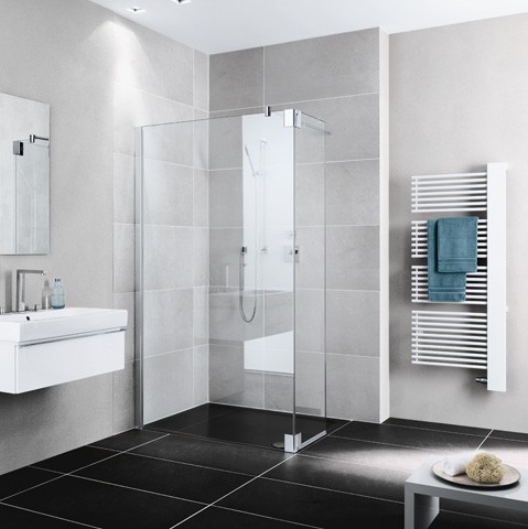 Kermi Walk-In Pasa XP T1R 0800x1850, silber mattglanz, ESG klar mit KermiClean, PXT1R080181PK PXT1R080181PK Image