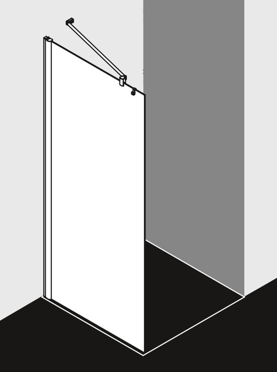 Kermi WALK-IN PEGA TWG 0900x1850 BV: 880-905 SIHG ESG Arena, PETWG09018VNK PETWG09018VNK Image