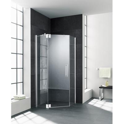 Kermi Fünfeck Pasa XP R40 0900x1850, silber mattglanz, ESG klar mit KermiClean, PXR40090181PK PXR40090181PK Image